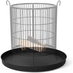 Relaxdays, Feuerschale, Bodenplatte (50 cm)