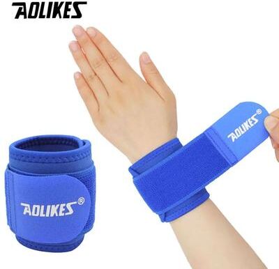 Inspired Living Adjustable Wrist Brace Wrist Support For Gym Weightlifting Sports blue