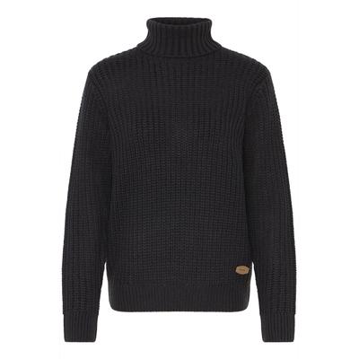 Rollkragenpullover OXMO "Rollkragenpullover OXEdna", Damen, Gr. XS, schwarz, Obermaterial: 100% Polyacryl PAN., Pullover Rollkragenpullover