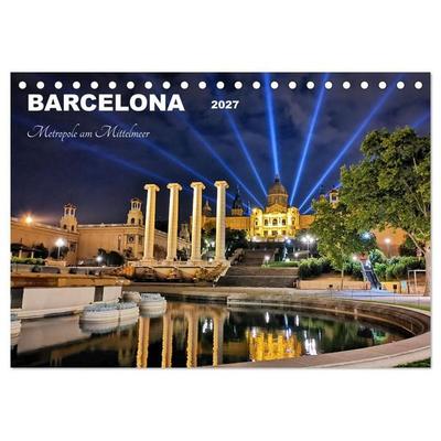 BARCELONA - Metropole am Mittelmeer (Tischkalender 2027 DIN A5 quer), CALVENDO Monatskalender