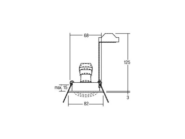 BRUMBERG Einbaustrahler Tirrel-R, GU10-Fassung, chrom dimmbar, chrom / silber, für Wohn- / Esszimmer, Aluminium, Downlights