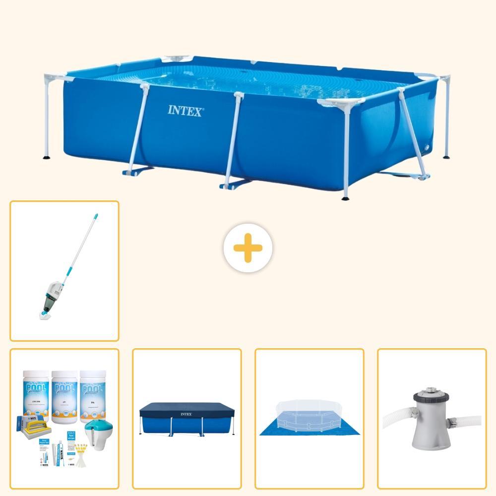 Rechteckiger Frame Pool - 260x160x65 cm - 6-teilig S20027