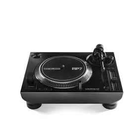 reloop Plattenspieler RP-7 Schwarz, Detailfarbe: Schwarz, Plattenspieler, Schwarz