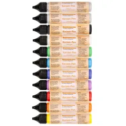 buttinette Kerzen-Pens "Grundfarben", 11x 30 ml
