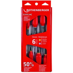 ROTHENBERGER Schraubendreher-Set EUROLINE, 2xPH, 4xSchlitz - 73570