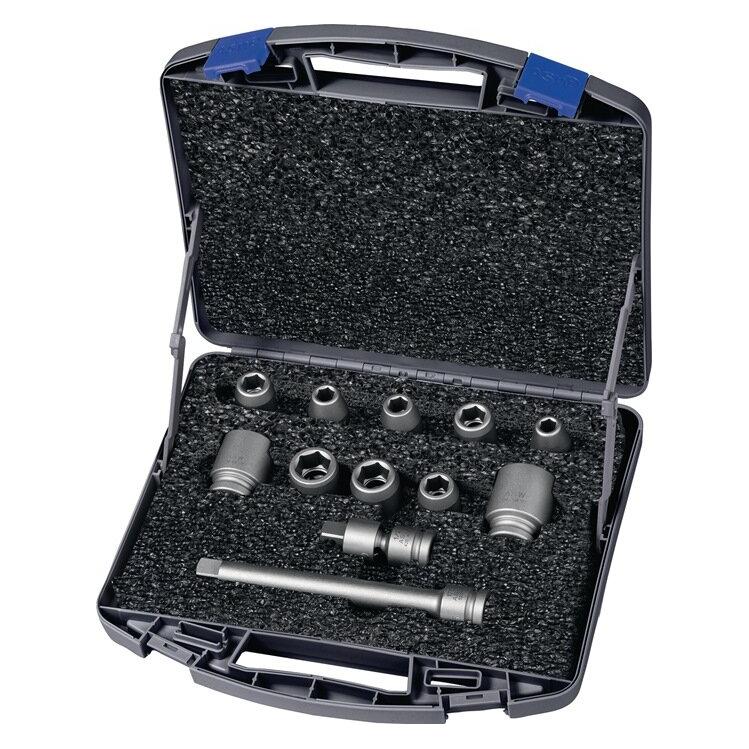 ASW Kraftsteckschlüsselsatz 720 SG 12 OL 12-teilig 1/2 " 6-kant (173802)