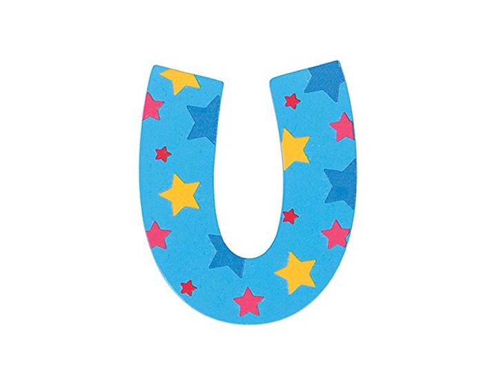 Bigjigs Toys Star Letter U (blauw)