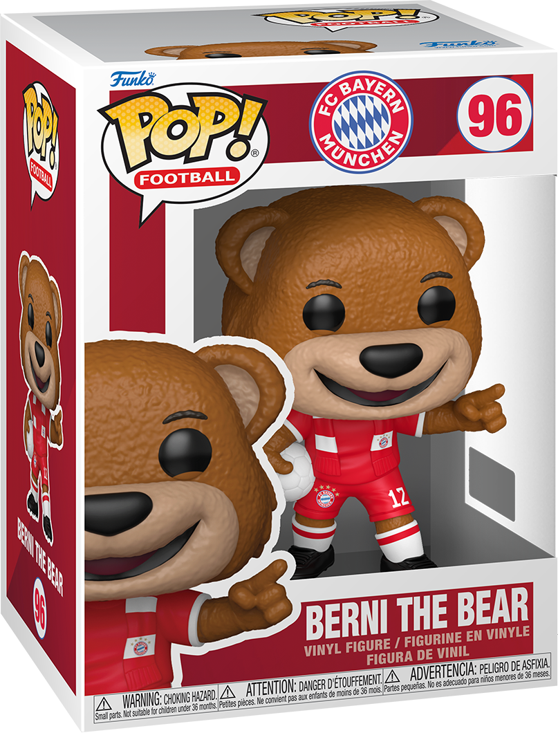 Funko Pop! Football FC Bayern München Berni The Bear No. 96 - red and white - 9.7 cm - Official FC Bayern München Licensed Product