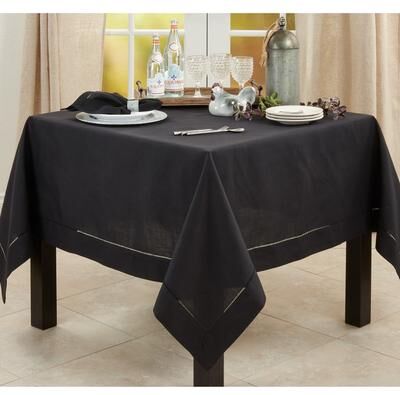 Saro Lifestyle Rochester Collection Hemstitched Tablecloth
