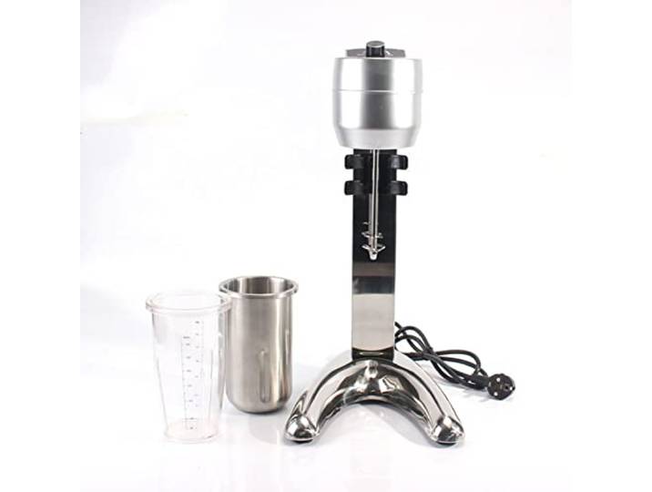 PAHION Milkshake Mixer Maker Getränkemixer Elektrischer Milchshaker Mit Edelstahlbecher Stufenlose Drehzahlregelung Mixstab Cocktail Shaker Für Protein Drinks Smoothies Eischnee Milchshakes