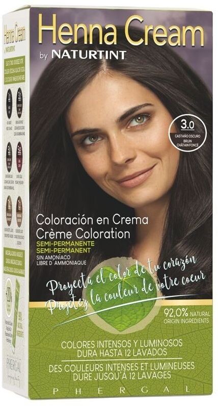 Esential'arôms Henna Cream Semi-Permanent Dye 110 ml 3.0 Dark Brown