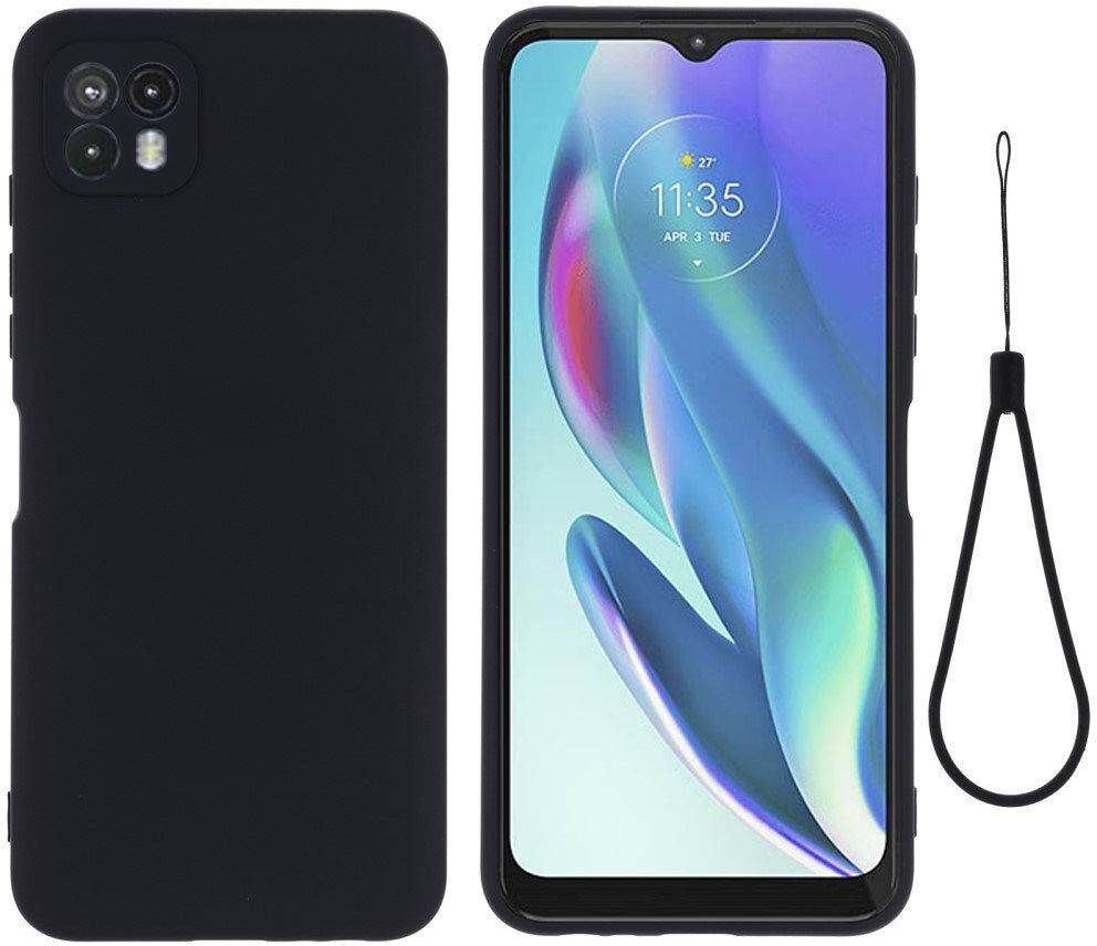 EIDERWOOD Motorola Moto G50 Liquid Silikone Bagside Cover m. Strop - Grøn