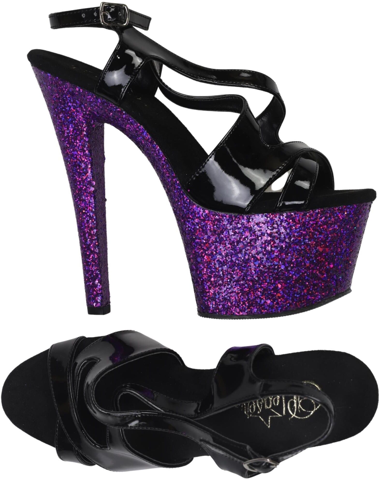 Pleaser Damen Sandalen, Mehrfarbig, Gr. EU 40,5 (US 9), Kunstleder - Second Hand