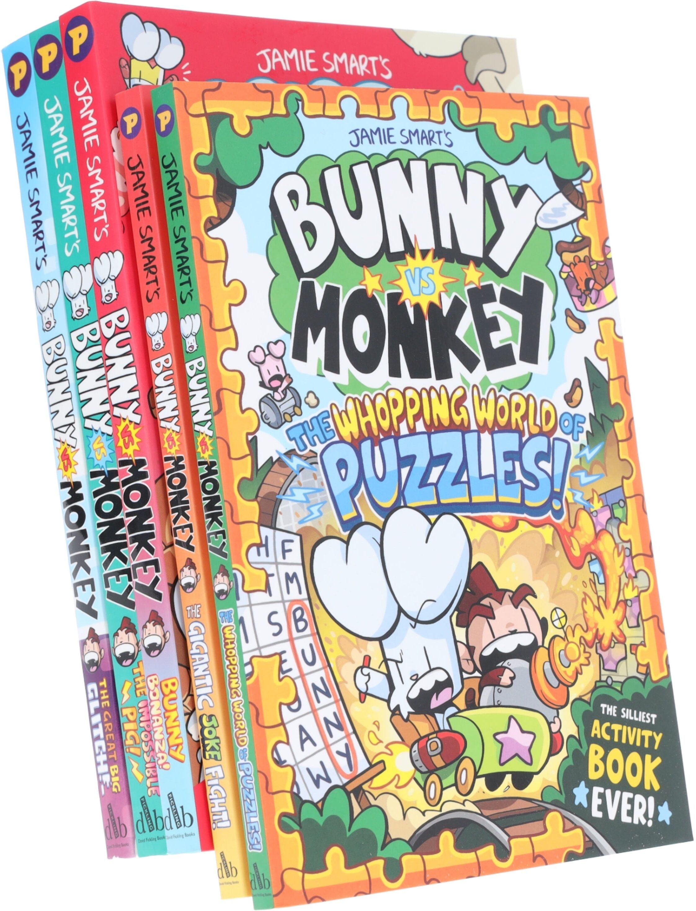 Bunny vs Monkey Comic Collection by Jamie Smart 5 Books Set - Ages 7+ - Paperback David Fickling Books ltd