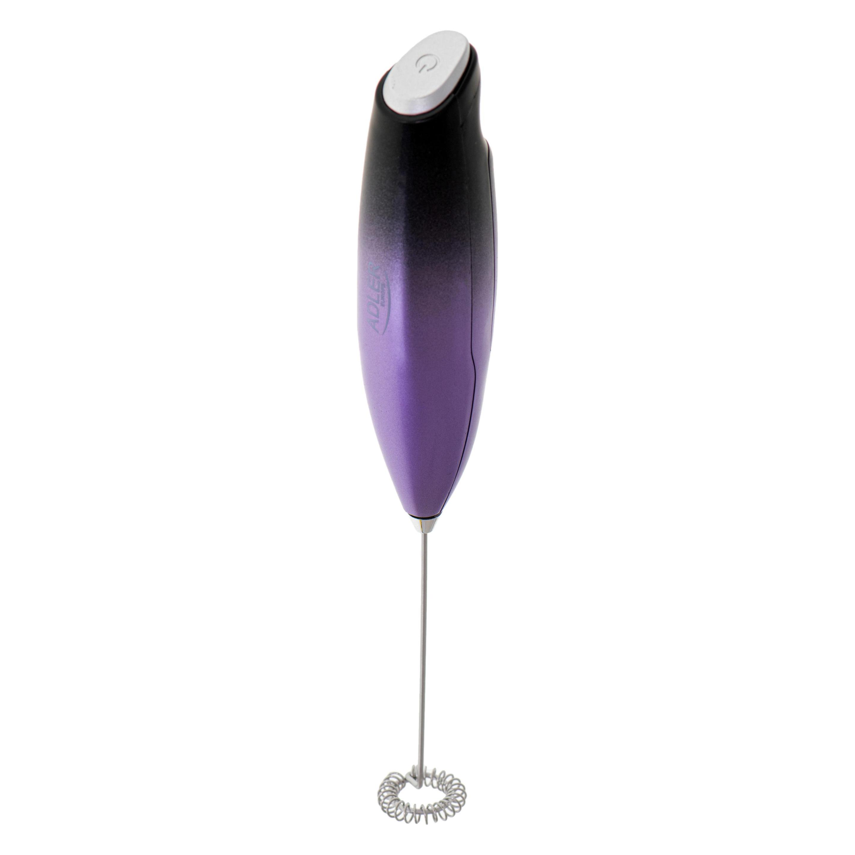 Adler AD 4499 Milk frother with a stand, Black/Purple (0 ml) (AD 4499)
