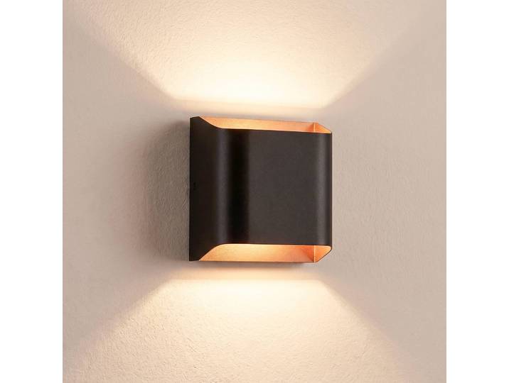 Wandlampe Bera Opviq, dimmbar, schwarz, für Wohn- / Esszimmer, Metall, Modern, Wandleuchte, Wandlampe Innen