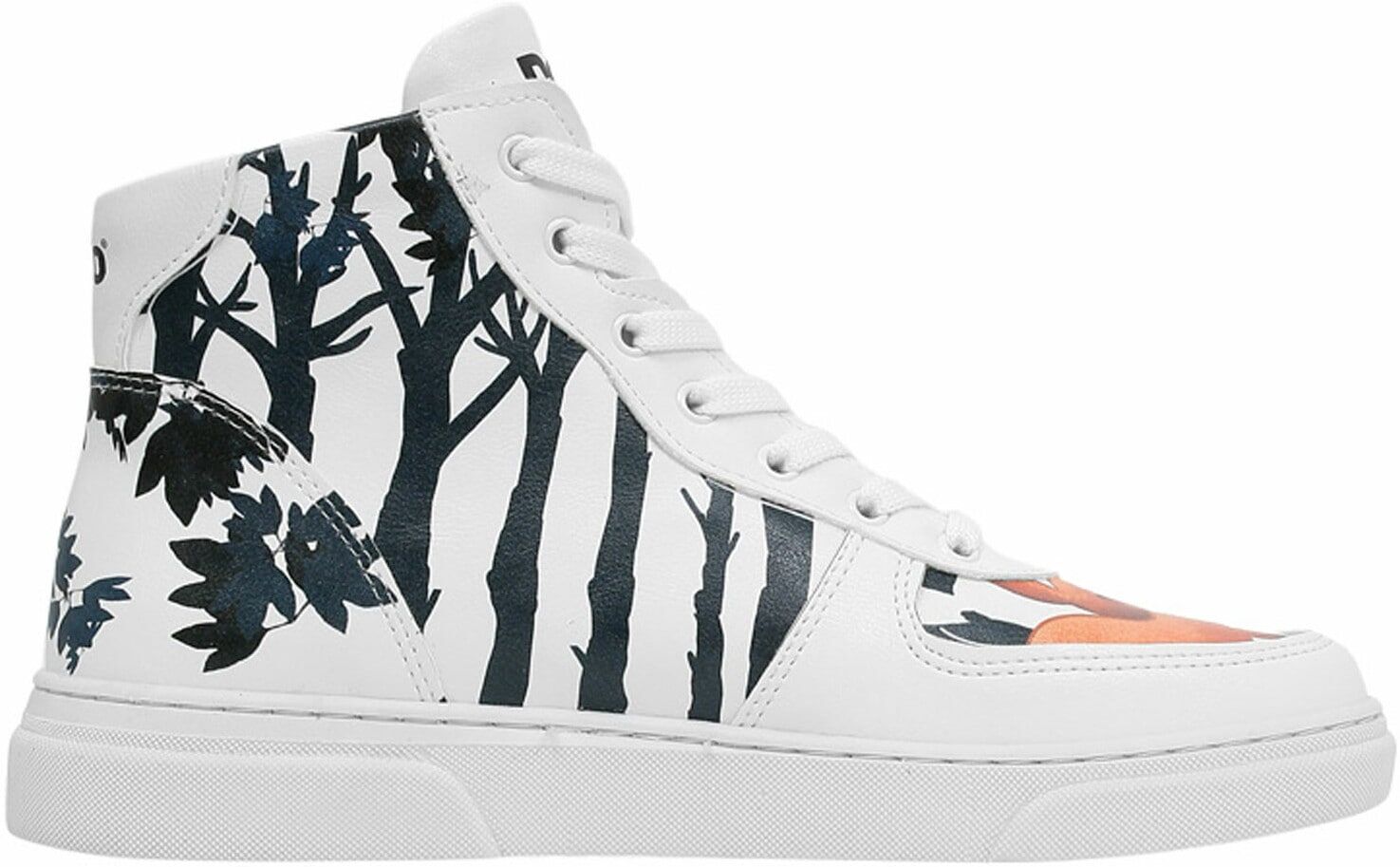 Sneaker DOGO "Ace Boots Cuddling Season Damen High Sneaker, Ace Boots Cuddling", Damen, Gr. 39, atmungsaktiv gefüttert ungefüttert, Normalschaft, weiß, Lederimitat, Schuhe Sneaker, Handgefertigt