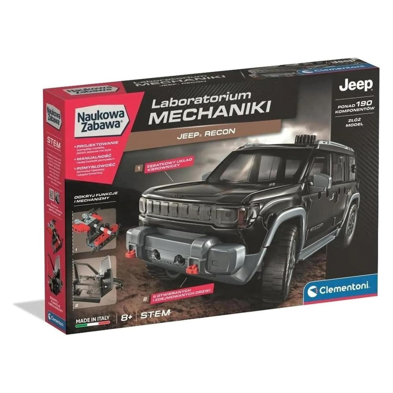 Clementoni Naukowa Zabawa - Laboratorium mechaniki: Jeep Recon (50401)