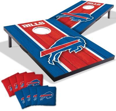 Skip's Garage Buffalo Bills NFL Compact 2x3 Tailgate Cornhole Board Set