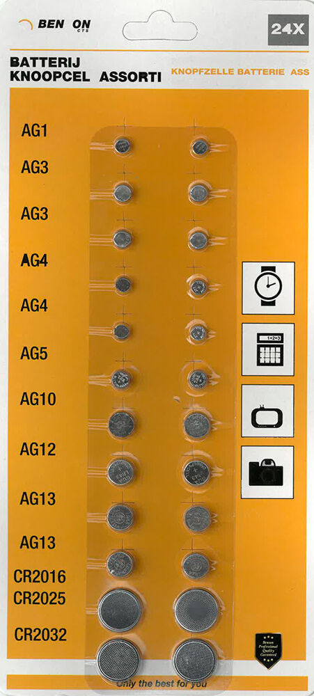 Pack 24x Pilhas Alcalinas/Lithium Diversas - BENSON