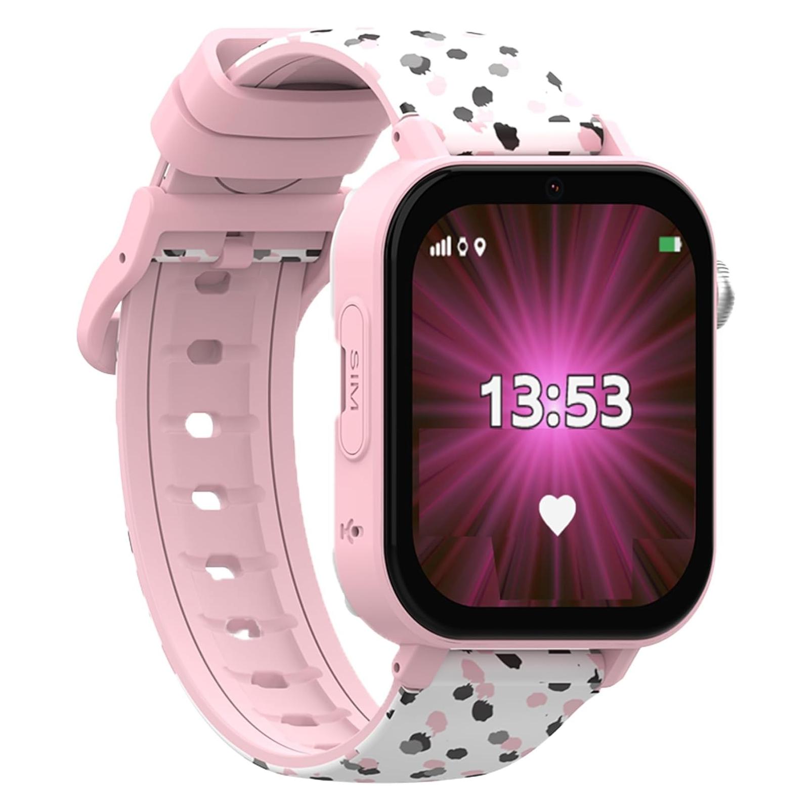 Cefa Tronic Rosa Android Smartwatch für Kinder mit GPS, Kamera, Anrufen, Spielen und Sicherheitsfunktionen (47 mm) (01137)