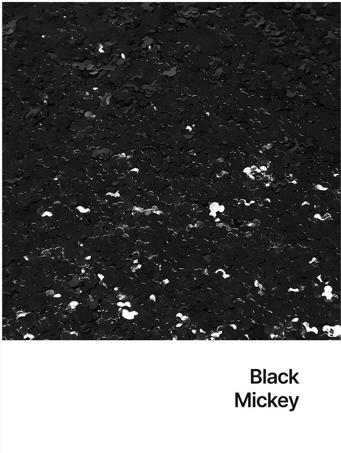 Hemway Shaped Craft Glitter   Mickey   Epoxy Resin, DIY, Tumbler, Decoration - Black - Shaped 50g