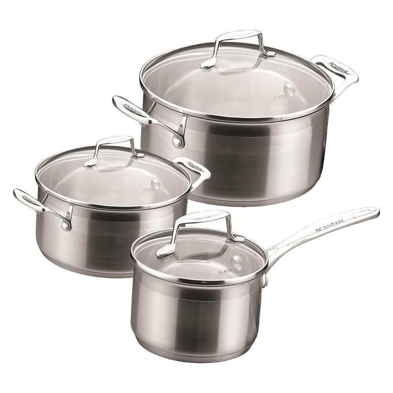 Scanpan Kochtopf Set 3-teilig IMPACT Ø 16/18/20 cm - mit Deckel (71070000)