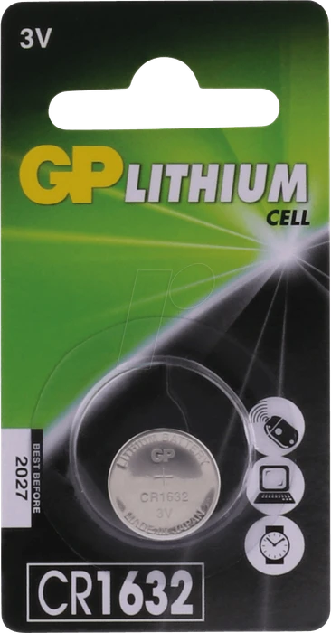 GP Lithium-Knopfzelle GP CR1632