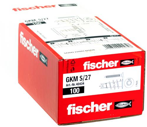 Fischer 40434 GKM 27 Gipskartondübel 31mm 100St.