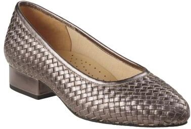 Trotters Jade Dress Shoes Pump - Womens 5.5 Metallic,Pewter Pump Medium