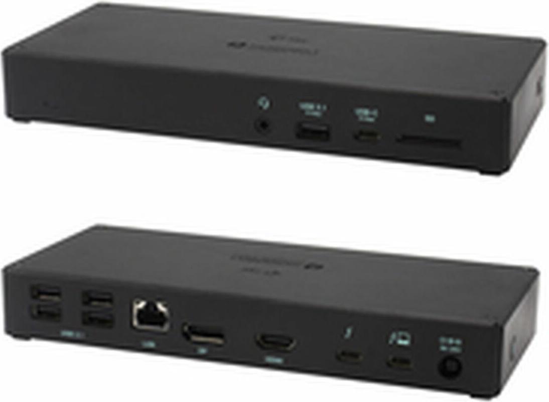 i-tec Thunderbolt 3 3x Display Docking Station + Power Delivery 96W, Kabelgebunden, Thunderbolt 3, 96 W, 3,5 mm, 10,100,1000 Mbit/s, Schwarz