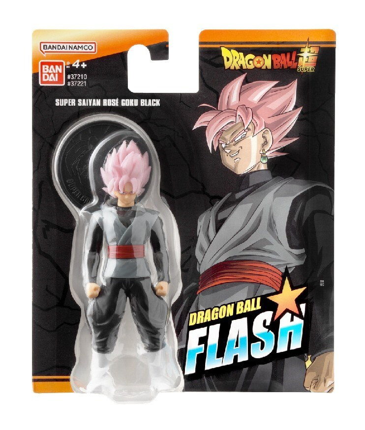 Bandai Dragon Ball Flash Serie Figuur Goku Zwarte Roos 7 cm