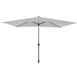 Doppler Marktschirm myZone AutoTilt 300 x 200 cm Aluminium Grau Hellgrau