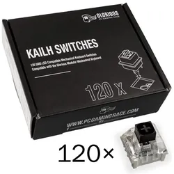 Glorious PC Gaming Race Kailh Box Black Switches (120 Stück), Maus + Tastatur Zubehör, Schwarz