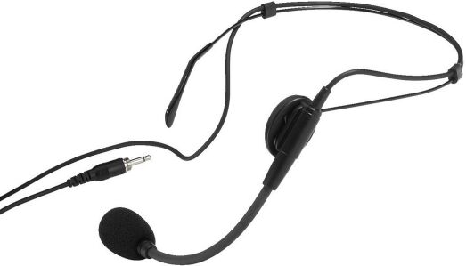MONACOR HSE-86 Headset, schwarz, Niere