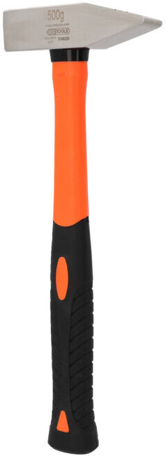 KS Tools INOX Marteau d'ingénieur avec manche en fibre de verre, 500g (964.2041)