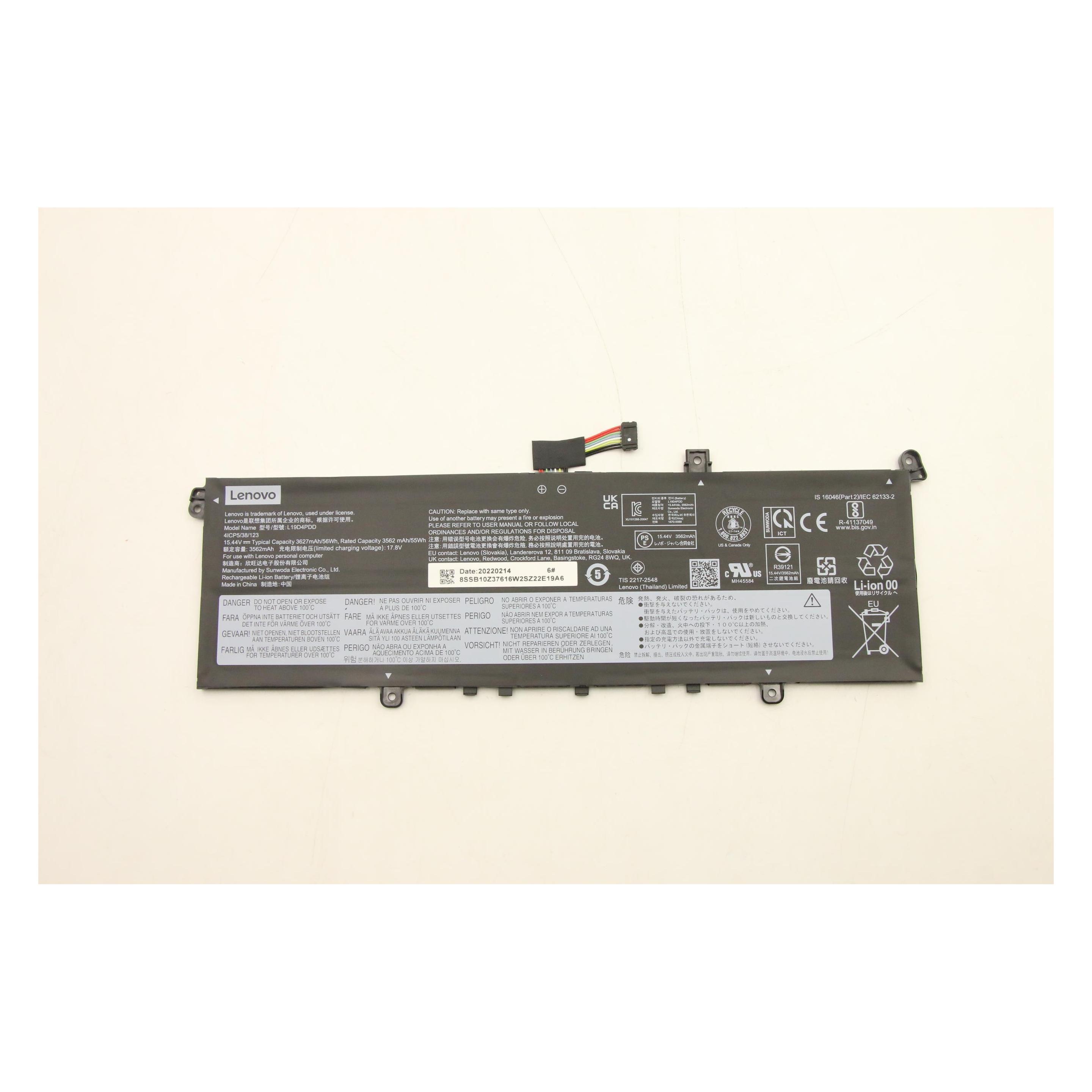 Lenovo Battery 4Cell 15.44V 56Wh (4 Zellen) (5B10Z37617)