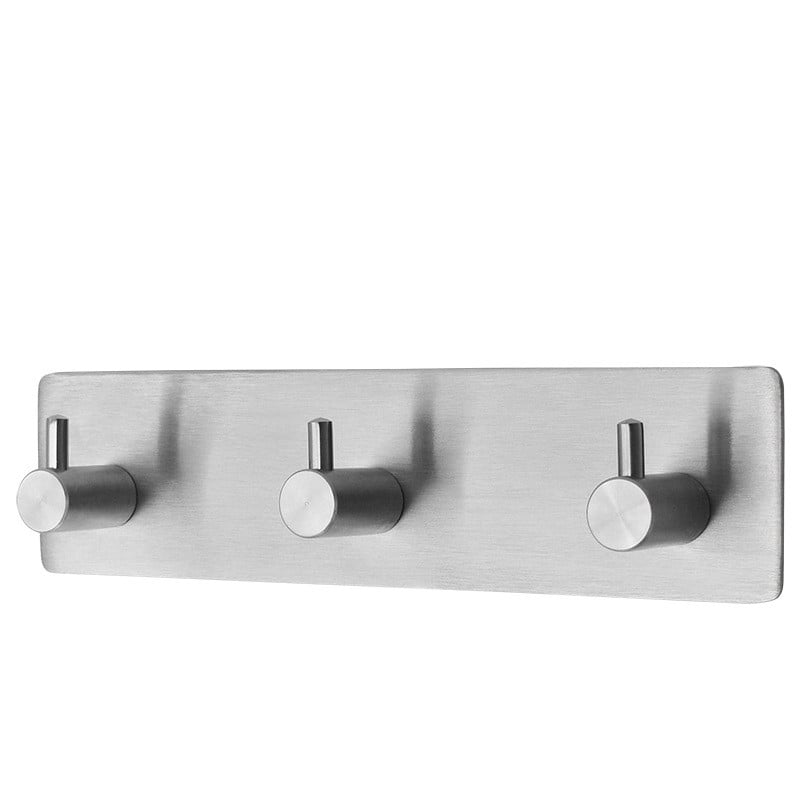 XIVADA Handdoekhaakjes Tres - Zelfklevend - Zilver - 3 in 1