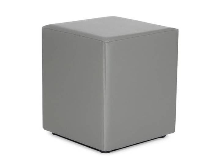 Kaikoon Sitzwürfel aus Kunstleder Hellgrau 43 × 43 × 51 cm – Hocker für Event, Messe & Gastronomie