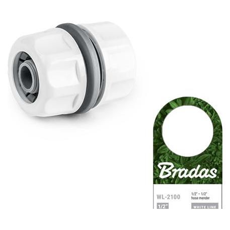 Bradas Schlauchverbinder WHITE LINE, 1/2", weiá (Kupplung) (WL-2100)