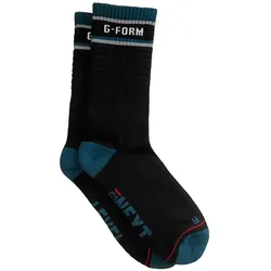 G-FORM Mid-Calf Socken black/teal/gray S/M