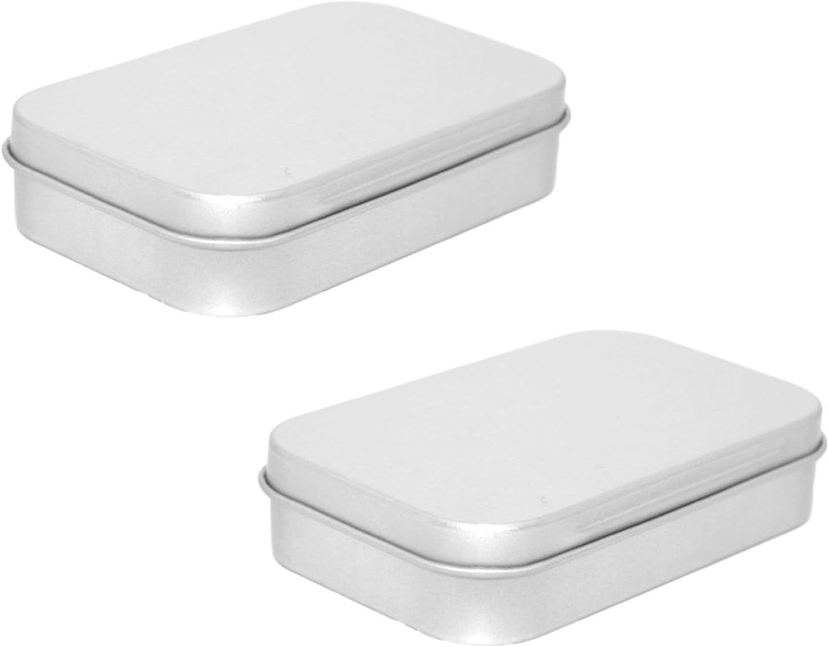 Zilverkleurige metalen opbergdoos voor sieraden, snoep of kleine accessoires