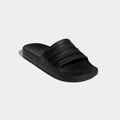 Badesandale ADIDAS SPORTSWEAR "AQUA ADILETTE", Damen, Gr. 46, schwarz (cschwarz, cblac), Synthetik, Schuhe
