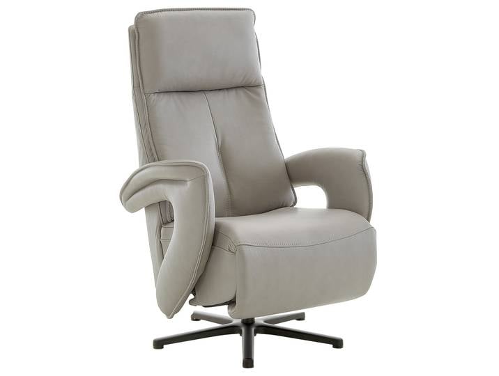Valdera Relax-Sessel ER04, alu, Leder