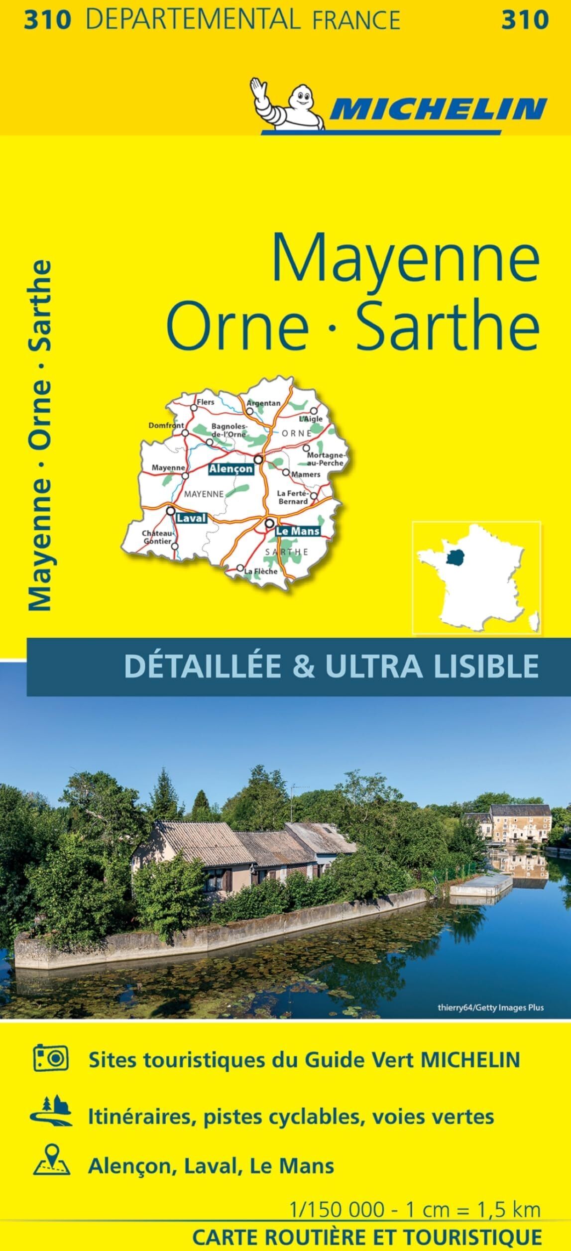 Collectif Michelin - Michelin Mayenne,Orne,Sarthe 310 - Preis vom 15.10.2026 23:06:25 h