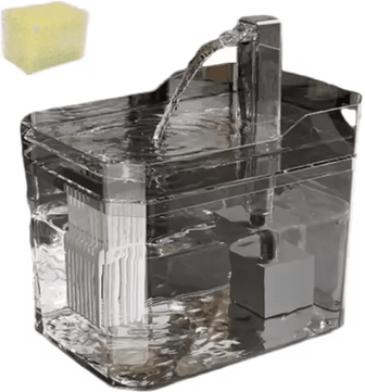 Inspire Curations FlowPure Automatic Pet Water Fountain For Cats & Dogs grey 1.5l
