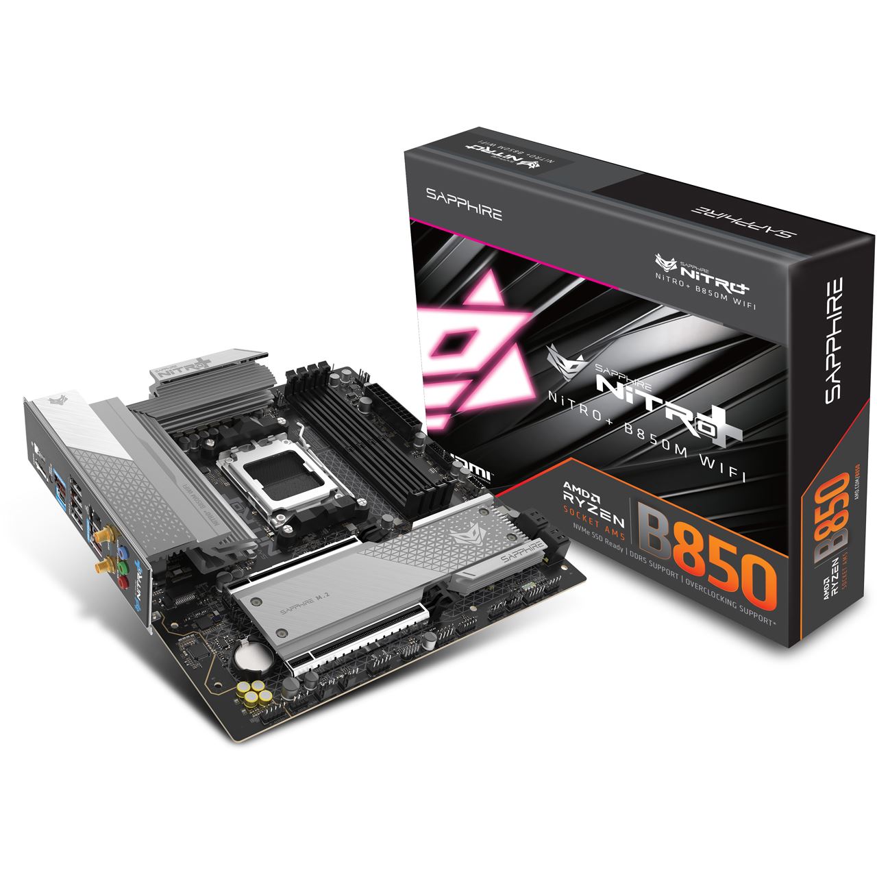 Sapphire Nitro+ B850M WiFi AMD B850 So.AM5 DDR5 µATX Retail
