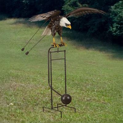 Regal Art & Gift - Drop Ship Kinetic Rocking Eagle Sculpture Multi Earth , Multi Earth