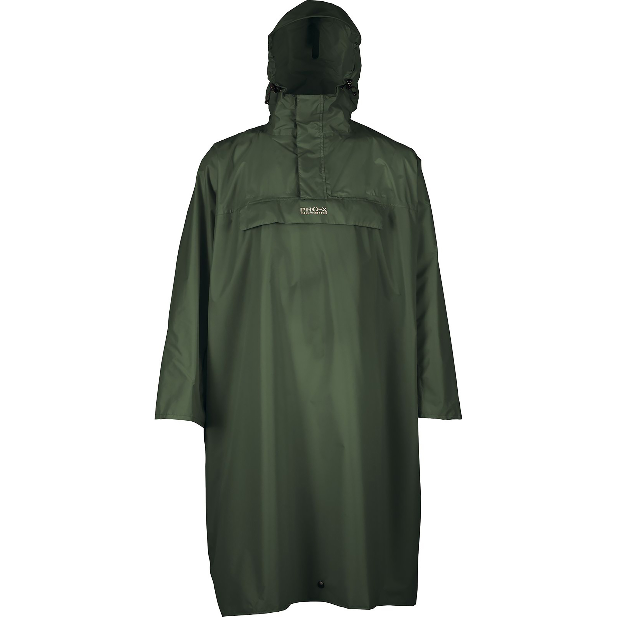 PRO-X Elements Matterhorn -Poncho Regenjacke gruen Größe S Trekking Klein verpackbar Wasserabweisend