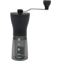 Hario Mini Slim, Kaffeemühle, Schwarz, Grau